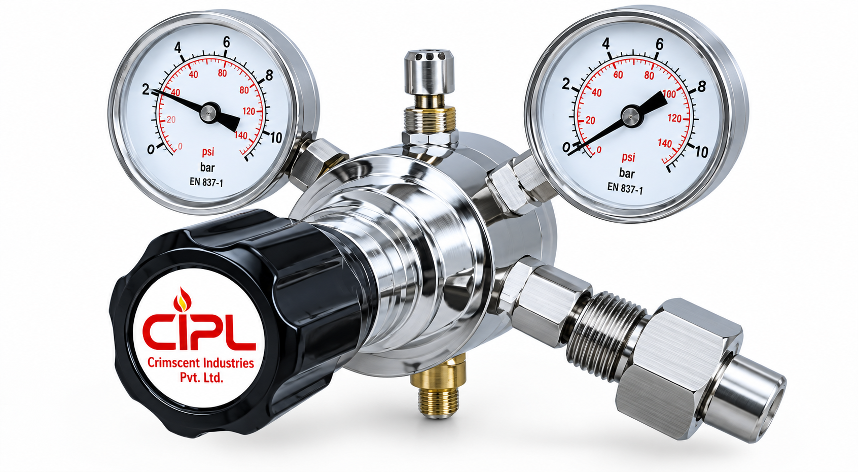 SS Double Stage Pressure Regulator